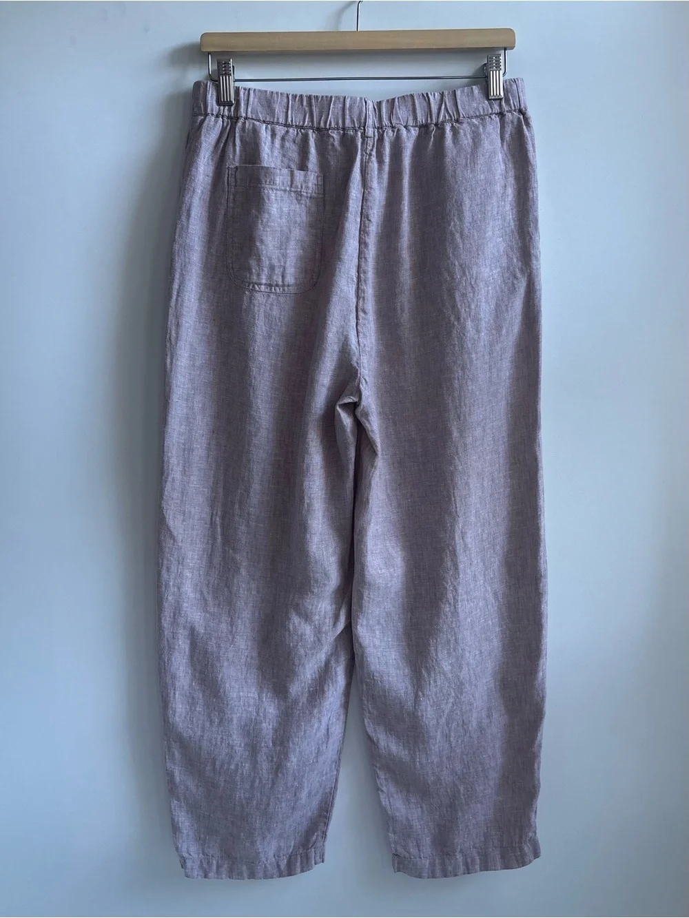 Quince 100% European Linen Pants Vintage Pink Chambray Medium